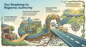 Top-Notch Plumbing company growth and certification timeline Northern Colorado.