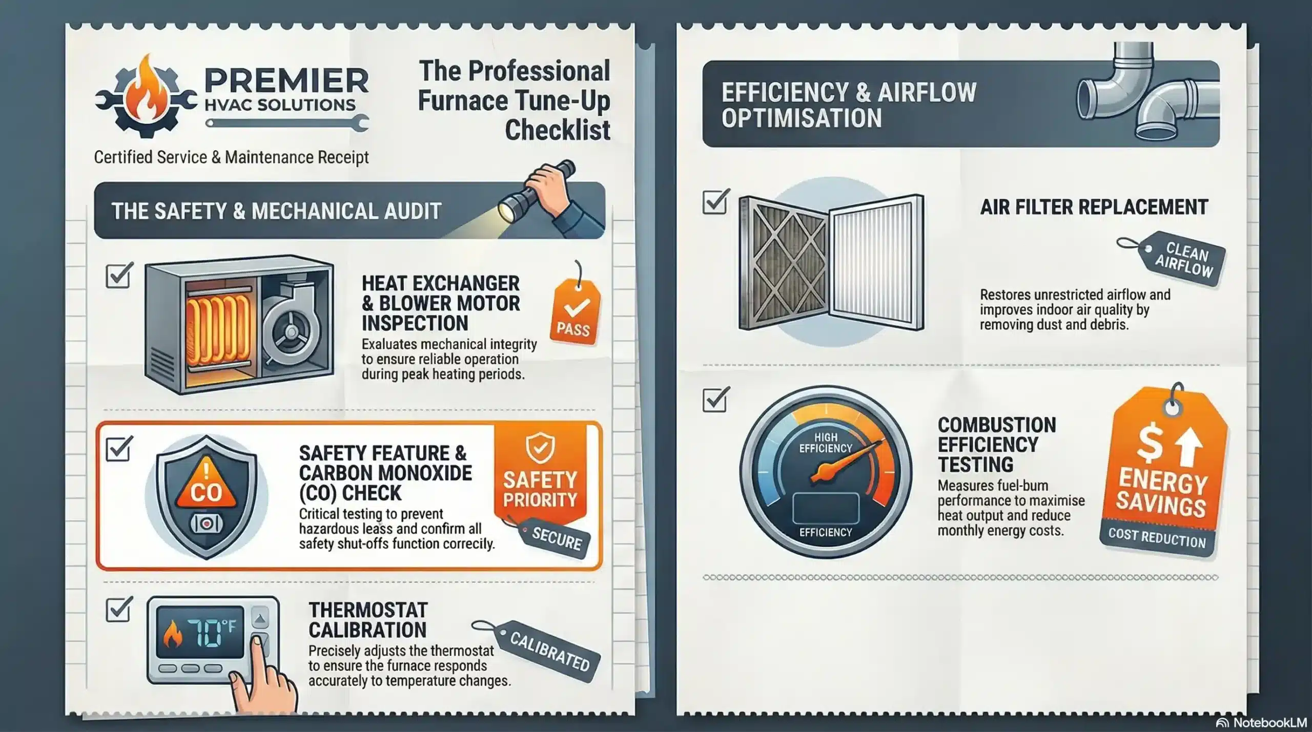 10-Point Professional Furnace Tune-Up and Maintenance Checklist