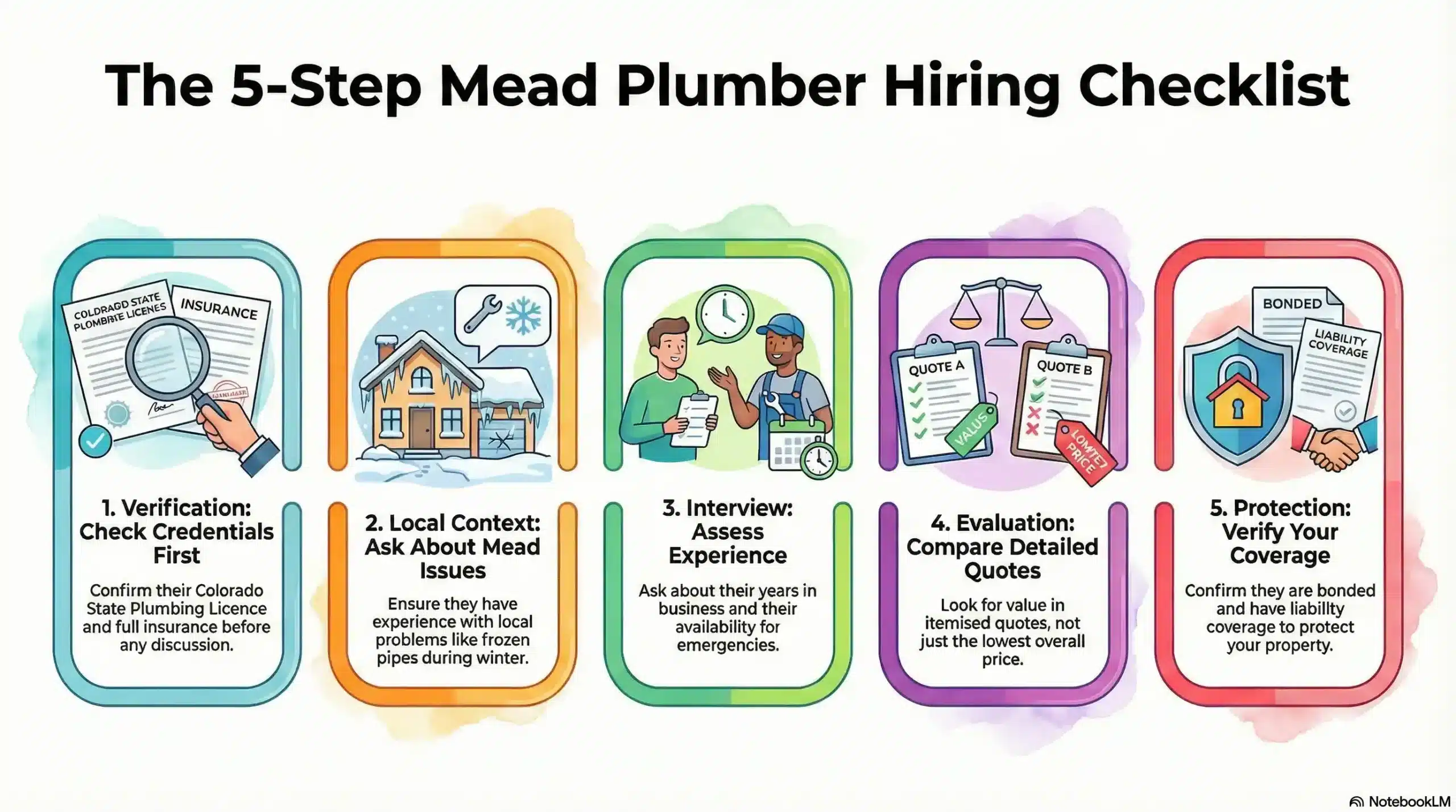 Mead Plumber Hiring Process Checklist and Verification Steps